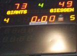 ENDSTAND GEGEN GIESSEN 73:49